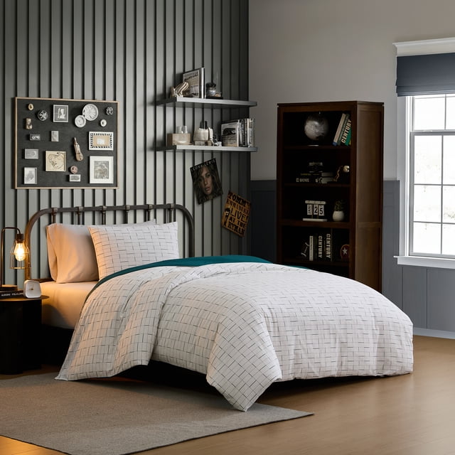 Ensemble de couette dans un sac Mainstays Rentrée des classes, imprimée, 100 % coton - 5 pièces