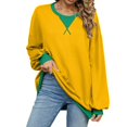 thumbnail image 1 of T-shirts à Manches Longues pour Femmes Jaune G, 1 of 8
