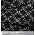 thumbnail image 3 of Soimoi Georgette Viscose Fabric Dots & Circle Geometric Print Fabric by the Yard 42 Inch Wide, 3 of 5