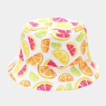thumbnail image 2 of LinYooLi Chapeau Seau pour Femmes Motif Fruits Frais Réversible Chapeau de Pêcheur pour Hommes Adolescent Unisexe Sport Protection Solaire, 2 of 8