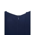 thumbnail image 4 of renvena Kids Girls Flower Wedding Party Bodysuit Ruffled Chiffon Pageant Banquet Rompers Summer Wide Leg Pants Jumpsuit Playsuit with Detachable Embellishment Navy Blue 12, 4 of 9