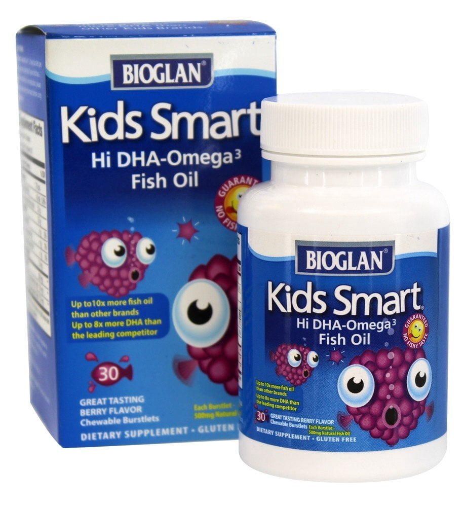 Bioglan - Kids Smart Hi DHA-Omega 3 Fish Oil Berry - 30 Chewables