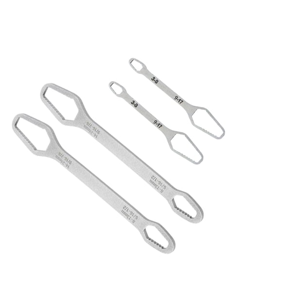 Self Adjusting Wrench Set 8-22mm Dual Head Tightening Tool Universal Ratcheting Wrench for Plumbing Repair Automotive Maintenance Sink Tool Kit Household DIY Tool Set Multi Purpose Wrench Kit