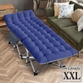 thumbnail image 2 of Slsy 2 Pack Oversized XXL Folding Bed Cot with 3.3 Inch 2 Sided Mattress, 32" Wide 900lb Loading Double-Layer 1200D Folding Camping Cots with Carry Bag, Portable Sleeping Cot Guest Bed, 2 of 14