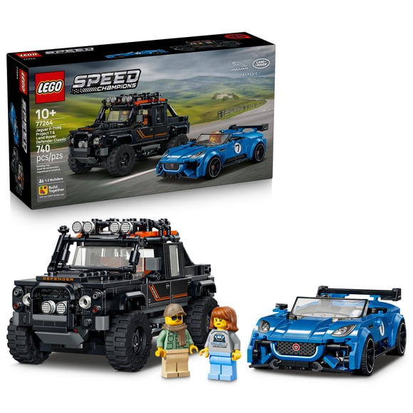 LEGO Speed Champions La Jaguar Project 7 et le Land Rover Defender 77264
