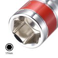 thumbnail image 4 of Unique Bargains 1/2-Inch Drive by 17mm Shallow Socket w Red Band, Cr-V, 6-Point, Metric, 4 of 4
