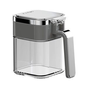 fheaev Glass Seasoning Boxes-Seasoning Glass Containers Food Storage Bowl 380ml Container Bowl Food Grade Airtight Seasoning Glass Container Cassette Lid