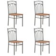 thumbnail image 1 of vidaXL Chaises de Salle à Manger 4 Pcs Marron MDF, 1 of 5