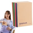 thumbnail image 2 of Composition Notebook, Furenl Composition Notebook Journal With Rainbow Spines – College-Ruled Lined Paper, A5/B5 Size, Kraft Notebooks, 2 of 9