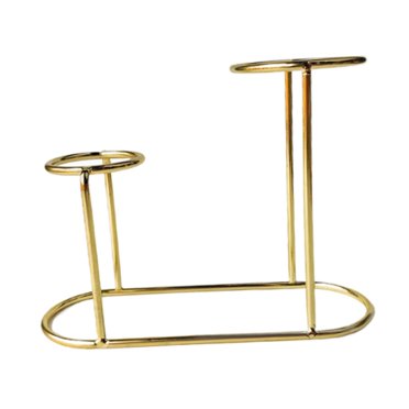 Yinanstore Glass Ball Stand Ball Display Stand Creative Metal Base Stand Saving Space Ornament Iron Wedding Favor Globe Holder Ball Seat Golden
