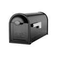 thumbnail image 1 of Architectural Mailboxes 8830B-10 Winston Nickel Flag Post Mount Mailbox, Medium, Black, 1 of 2