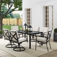 thumbnail image 2 of Crosley Furniture Kaplan 7 Piece Metal Outdoor Dining Set in Oatmeal, 2 of 20