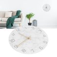 thumbnail image 4 of Silent Marble Wall Clock, Simple Creative Marble Wall Clock Stylish Light And Extravagant  For Home Furnishings For Bars For Wall Decoration For Cafes, 4 of 8