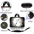 thumbnail image 4 of LSS Sac Pochette pour Ordinateur Portable 17-17,3 Pouces Compatible avec Acer, Asus, Dell, HP, Sony, MacBook et Plus / Étui de Transport avec Poignée et Bandoulière Ajustable, Papillon à Dégradé Contrasté Foncé, 4 of 4