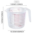 thumbnail image 3 of 500ML Clear Graduated Water Cup, Graduated Measuring Cup, Oil Measuring Cup, Baking Metering Tool, Measuring Tools, Liquid Measure Cup, Measuring Cup With Scale, Plastic Measuring Cup, 3 of 7