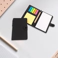 thumbnail image 2 of Notes Autocollantes à Bouton Noir avec Stylo Bloc-Notes Mémo Autocollant Bloc-Notes Bureau École Planificateur Journal Fournitures d'Écriture Notes de Rappel Noires Compagnon de Bureau, 2 of 6