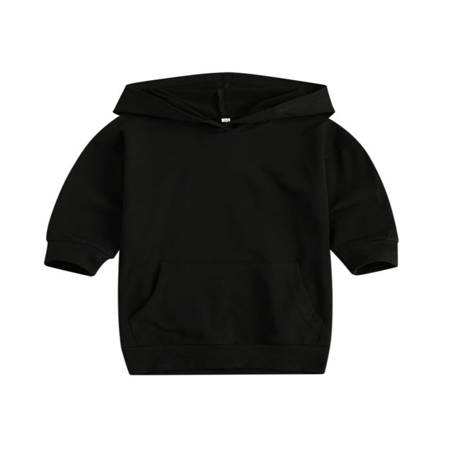 MesaSe Bébé Filles Hoodies Robe Tenues Solide à Manches Longues Pull Poche Longue Longueur Robe Droite Violet 1-2 Ans