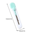 thumbnail image 3 of Aursykel Compact Mini Utility Knife with Self Retracting Blade for Safe Packaging Cutting for Students and Office Versatile Box Cutter for Cardboard and Tape Handy Pocket Sized Tool, 3 of 6