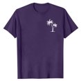 thumbnail image 3 of Pisexur Shirts for Man T Hommes Mode Décontractée Imprimé Col Rond Pull T-Shirt Manches Courtes Blouse Violet, m Chemises de Golf Hommes & Chemises Hommes, 3 of 6