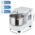 thumbnail image 2 of Commercial 10.5QT Dough Mixer,Food Mixer Machine 650W Dual-Rotation Kneading with Touchscreen Timer & Safety Shield, for Bakeries, Pizza Restaurants, Commercial Kitchens, 2 of 8