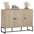 thumbnail image 1 of HOMCOM Modern Sideboard, Buffet Cabinet with Adjustable Shelves, Oak, 1 of 10