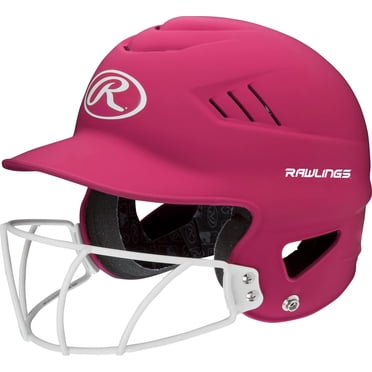 Rawlings / Casque de Surligneur COOLFLO / Protège-Visage Inclus / Taille Unique Convient à la Plupart 6 1/2 Pouces-7 1/2 Pouces / Rose Mat