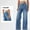 Light Blue, variant on Amzcrzy Jeans for Women Trendy Baggy High Waisted Denim Pants for Women Wide Leg Womens Jeans with Pockets Light Blue S