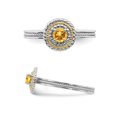 thumbnail image 3 of Bague Solitaire Citrine 1/4 Carat (ctw) en Argent Sterling, 3 of 5