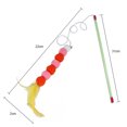 thumbnail image 3 of 2PCS Cat Teaser Toy Creative Fake Feather Cat Wand Cat Stick Toy with Bell, 3 of 10
