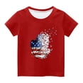 thumbnail image 4 of TopLLC Manches Courtes Col Rond Blouses & Chemises Chemises pour Enfants T-Shirt Graphique Manches Courtes Col Rond Crop Top pour 3-14 Ans Filles et Garçons T-Shirt Tee Blouse Fille, 4 of 4