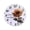 E, variant on 30cm Retro Style Sunflower Wall Clock for Home Living Room and Bedroom Decoration