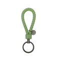 thumbnail image 2 of Leather Braided Woven Rope Keychain Lovely DIY Bag Hanging Pendant Exquisite Key Chain Car Keyring Holder Metal Jewelry for Men Fruit Green, 2 of 9