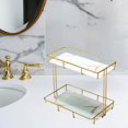 thumbnail image 3 of Storage Rack Multi-layer Storage Box Storage Rack Perfume Jewellery Container Basket L Double Layer White, 3 of 8