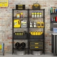 thumbnail image 2 of Ktaxon 5 Tier Layer 59"x21"x11.5" Storage Rack, Wire Shelving Adjustable Steel Storage Rack Organizer Kitchen, Black, 2 of 9