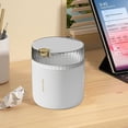 thumbnail image 4 of Fwttom Desktop Trash Can, Desktop Trash Can Living Room High Value Waste Basket Household One Button Press with Lid Large Capacity Office Plastic Plastic Trash Can, 4 of 6