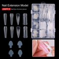 thumbnail image 2 of 288Pcs/Box Quick Building Fake Nails Visible Decorative Ultra-Thin Transparent Plastic Nail Mold Tips Nail Supplies, 2 of 10