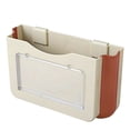 thumbnail image 1 of fastboy Foldable Car Trash Can Seat Back Waste Bin Space-saving Vehicle Clip Container Paper Storage Case Box Styling Interior Beige 3, 1 of 6