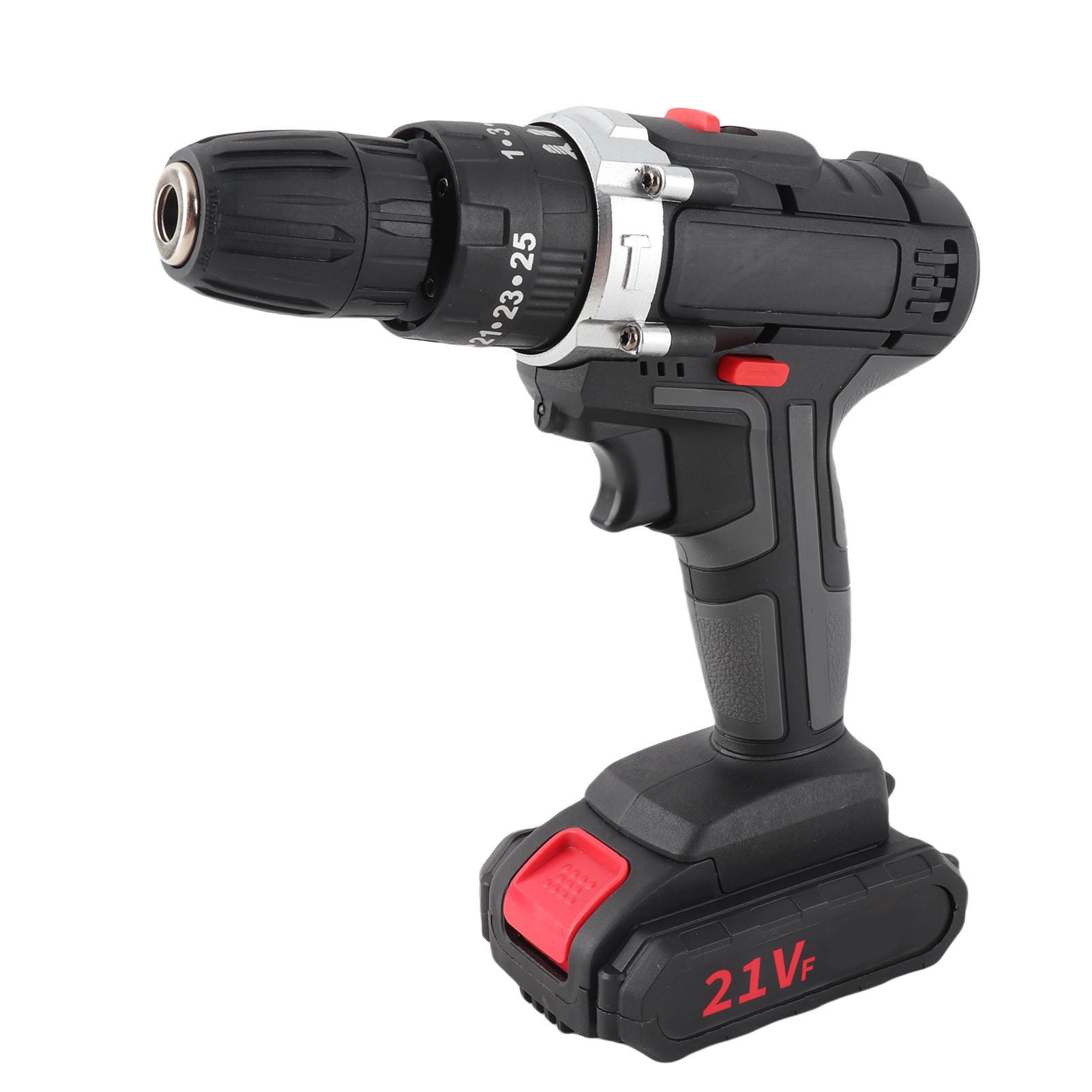 20V Cordless Drill Set 1450RPM 25 Torque Settings with LED Light Brushless Power Drill Kit for Home DIY Wood Metal Drilling