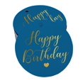 thumbnail image 1 of Inkdotpot Pack Of 50 Real Gold Foil Paper Tags Happy Birthday Favor Hang Tags, 1 of 1