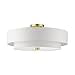 thumbnail image 3 of Livex Meridian 5-Light Semi Flush Mount Ceiling Light, Satin Brass, 22", 3 of 4