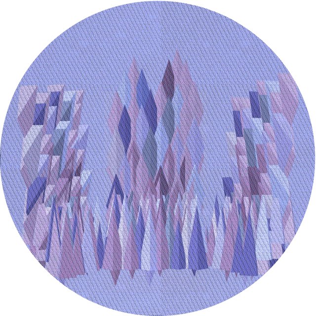 Ahgly Tapis Rond Lavable en Machine Intérieur Transitionnel Bleu Ardoise Moyen, 5 Pieds Rond