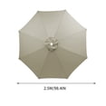 thumbnail image 2 of Large Outdoor Patio Umbrella 98.4 Inches 8 Ribs Market Table Umbrella,190T Heavy-Duty Rainproof UV Resistant Pool Umbrella,Umbrella Replacement Top Cover Replacement Canopy (Frame Not Included), 2 of 6