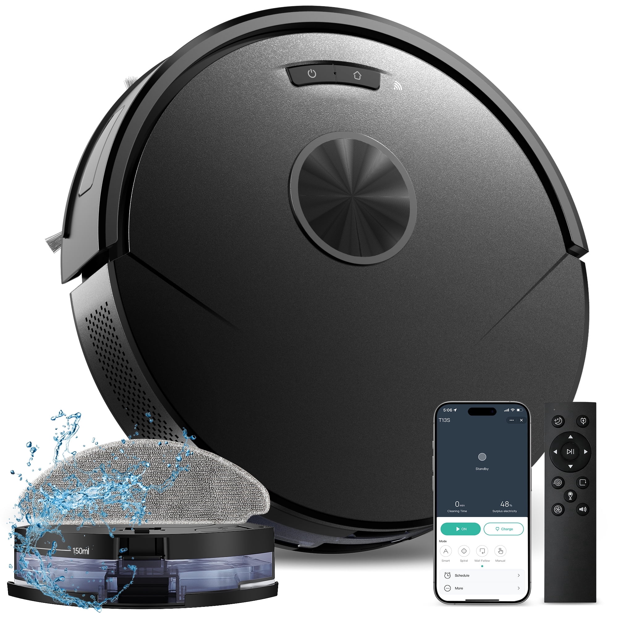 ONSON Robot Vacuum and Mop, Robot Vacuum Cleaner 2 in 1 Mop Combo for Pet Hair, APP/Voice Control