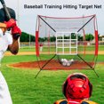 thumbnail image 4 of LJNYFDC Durable Baseball Mesh Baseball Strike Zone Target Net with Hooks Portable Softball Baseball Pitching Accuracy Training Mesh Adjustable Hitting Batting, 4 of 7