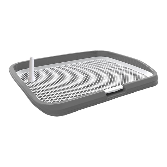 Pet Dog Training Toilet Tray Potty Tray Small Dog Training Pads Reusable with Gray