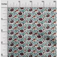 thumbnail image 1 of oneOone Viscose Chiffon Fabric Leaves & Floral Block Print Fabric BTY 42 Inch Wide, 1 of 4