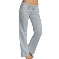 thumbnail image 1 of Innerwin Pantalon Droit de Détente pour Femmes, Gris Clair, 3TG, 1 of 2