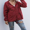 thumbnail image 2 of Alsol Lamesa Imperméables pour Femmes, Manteaux de Pluie Légers, Coupe-Vent, Compressibles, Randonnée en Plein Air, Veste à Capuche, 2 of 6
