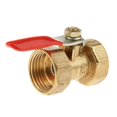 thumbnail image 1 of mmirethe Various Type Ball Valve Threaded Brass Ball Valve FF 20mm Red 1Set, 1 of 6