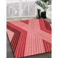 thumbnail image 3 of Ahgly Company Tapis d'Aire Rectangulaire Transitionnel Rouge pour Intérieur, Lavable à la Machine, 2 Pieds x 4 Pieds, 3 of 7